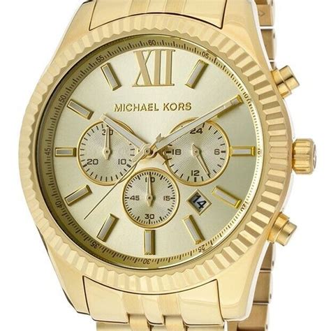 michael kors lexington gold-tone stainless steel watch mk8281|Michael Kors gold tone.